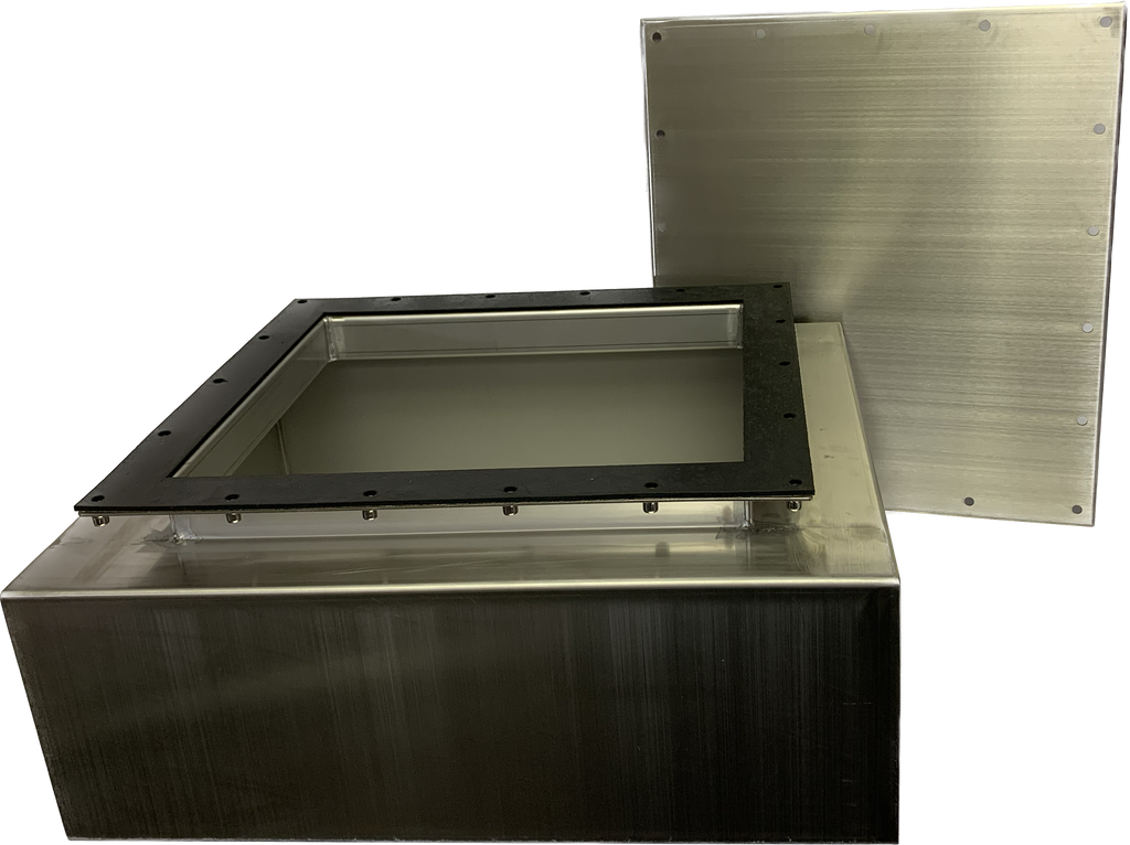Time Capsule Rectangular Stainless Steel Time Capsule - Medium Bolted – Heritage Time Capsules