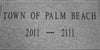 Town of Palm Beach time capsule stone marker